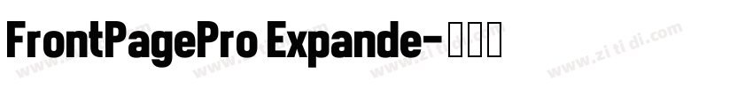 FrontPagePro Expande字体转换